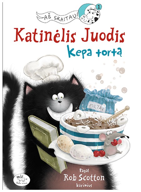 Katinėlis Juodis kepa tortą Katinėlis Juodis kepa tortą