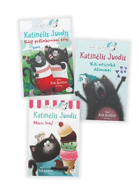 Knygų rinkinys „Katinėlis Juodis vasaroja“ Knygų rinkinys „Katinėlis Juodis vasaroja“