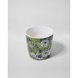 Puodelis Su žaliu ramybės paukščiu 340ml