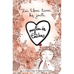 MZ64. Metalinis ženkliukas "Kai tikrai žinai ką jauti"