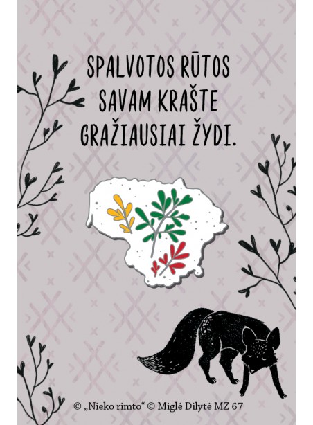 MZ67. Metalinis ženkliukas „Lietuva“