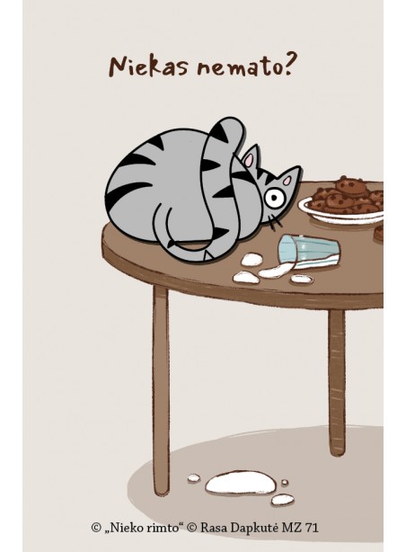 MZ71. Metalinis ženkliukas „Niekas nemato?“