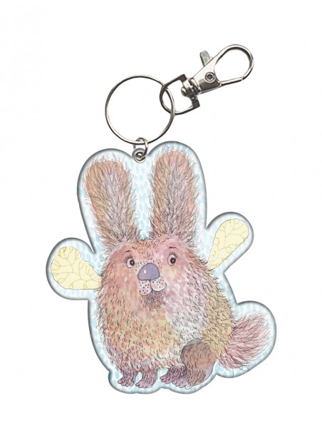 A137. Pakabinamas atšvaitas „Pūkuotas zuikis“