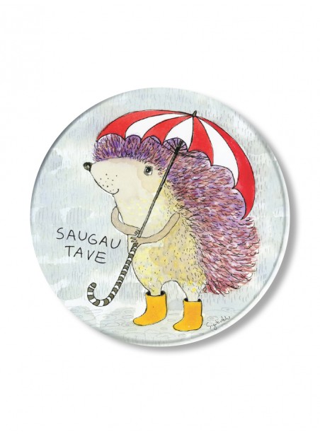 A146. Atšvaitas „Saugau tave“ Ežiukas su skėčiu