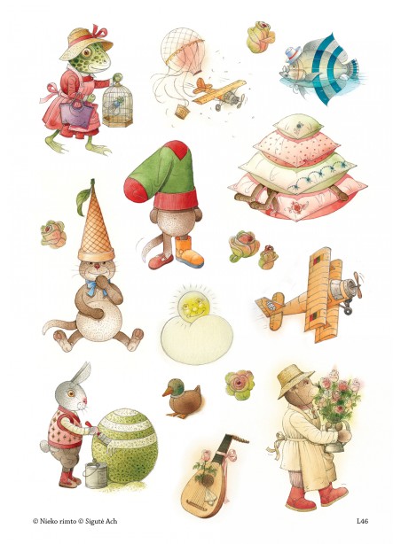 L46 Lipdukai su Kęstučio Kasparavičiaus piešiniais