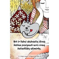 MZ77. Metalinis ženkliukas „Būna, širdy kažkas murkia“