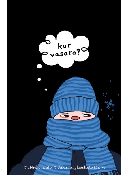 MZ78. Metalinis ženkliukas „Kur vasara?“