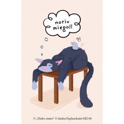 MZ80. Metalinis ženkliukas „Noriu miego!“