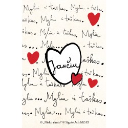 MZ82. Metalinis ženkliukas „Jaučiu“