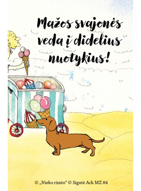 MZ84. Metalinis ženkliukas „Mažos svajonės“