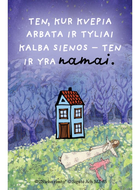 MZ85. Metalinis ženkliukas „Ten, kur kvepia arbata“