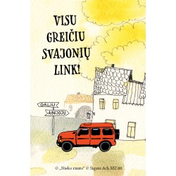 MZ86. Metalinis ženkliukas „Visu greičiu svajonių link“