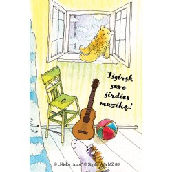 MZ88. Metalinis ženkliukas „širdies muzika“