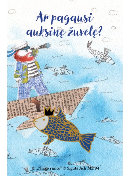 MZ94. Metalinis ženkliukas „Ar pagausi auksinę žuvelę?“