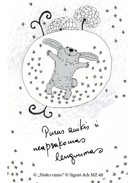 MZ48. Metalinis ženkliukas „Purus zuikis“