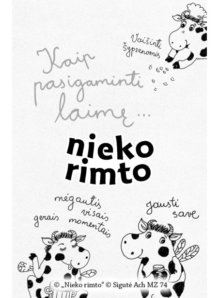 MZ74. Metalinis ženkliukas „Kaip pasigaminti laimę“