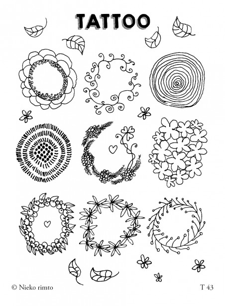 T43. Laikinos tatuiruotės „Žiedų paslaptis“