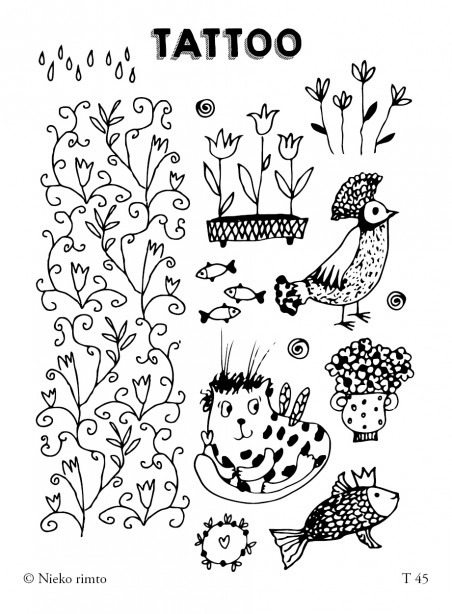 T45. Laikinos tatuiruotės „Auksinės žuvelės norai“