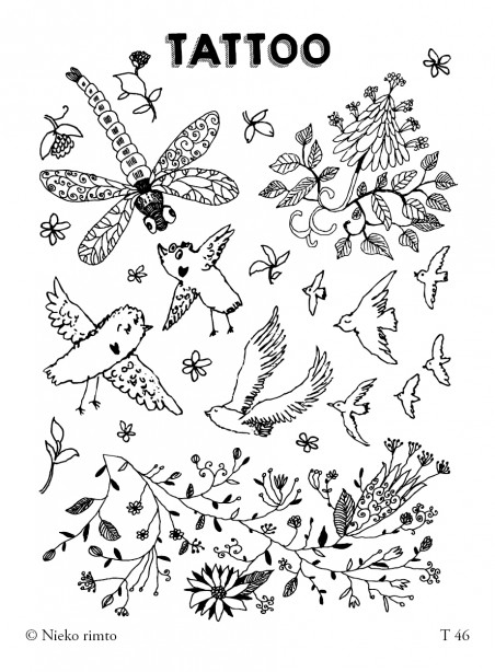 T46. Laikinos tatuiruotės „Pavasaris širdy“ T46. Laikinos tatuiruotės „Pavasaris širdy“