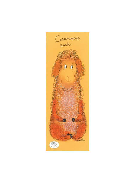 Skirtukas knygai „Cinamoninė avelė“ Skirtukas knygai „Cinamoninė avelė“