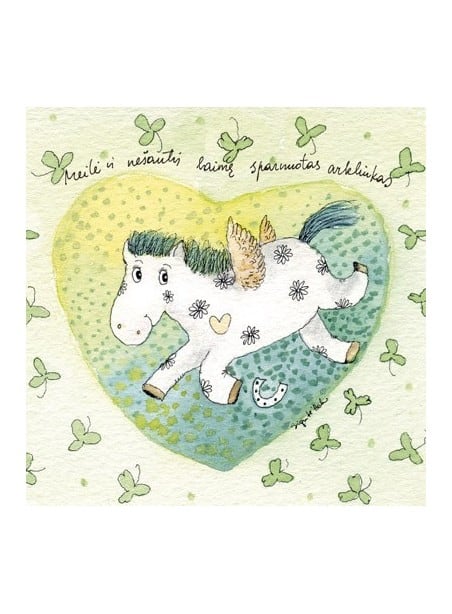 Meilė ir nešantis laimę sparnuotas arkliukas 