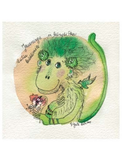 Jausminga ir kūrybiška žalia beždžionėlė