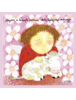 Angelas ir karvytė pačiame obelų žydėjimo viduryje