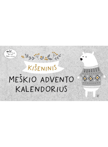 Kišeninis Meškio Advento kalendorius Kišeninis Meškio Advento kalendorius