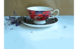 Puodeliai su lėkštutėmis